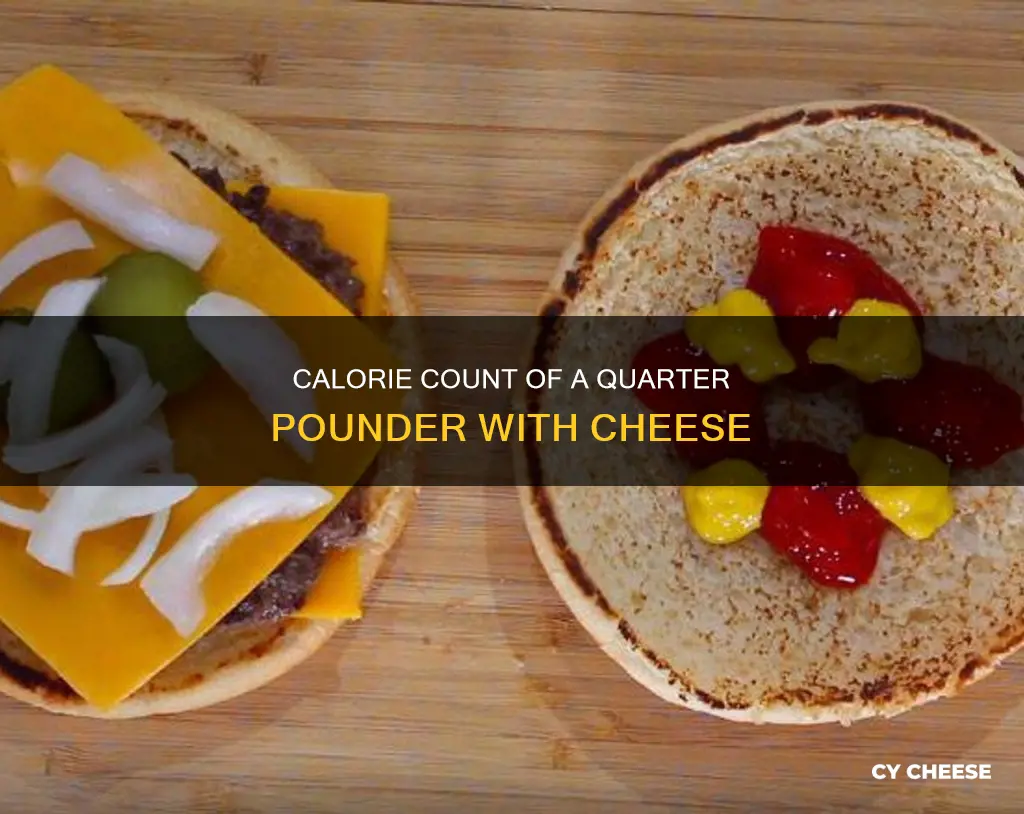 how many calories in a plain quarter pounder with cheese