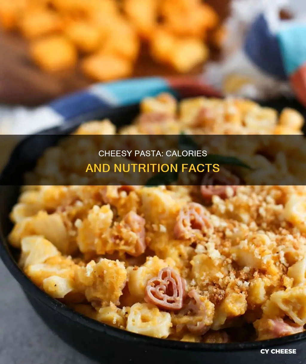 how many calories in a plate of pasta with cheese