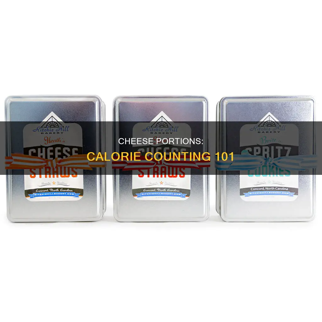 how many calories in a portion of cheese
