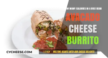 Calorie Count of a Rice, Bean, Avocado, Cheese Burrito