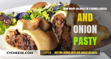 Cheese and Onion Pasty Calories: A Tasty Treat?