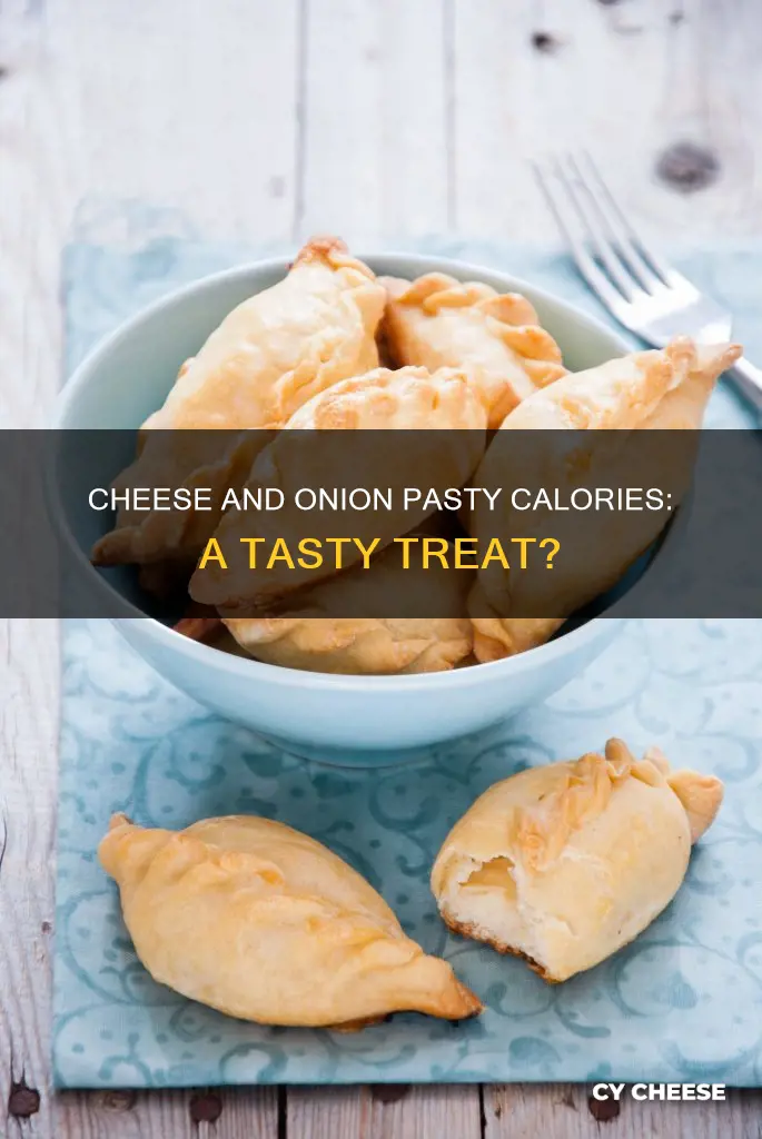 how many calories in a rowes cheese and onion pasty