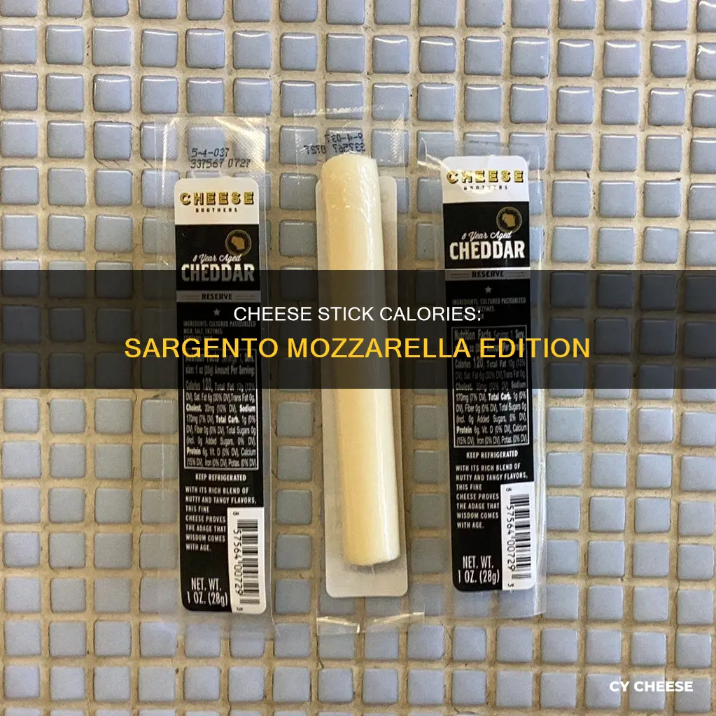 how many calories in a sargento mozzarella cheese stick