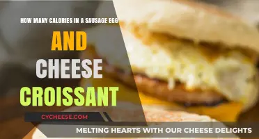 Calorie-laden Croissant: Sausage, Egg, Cheese Breakfast