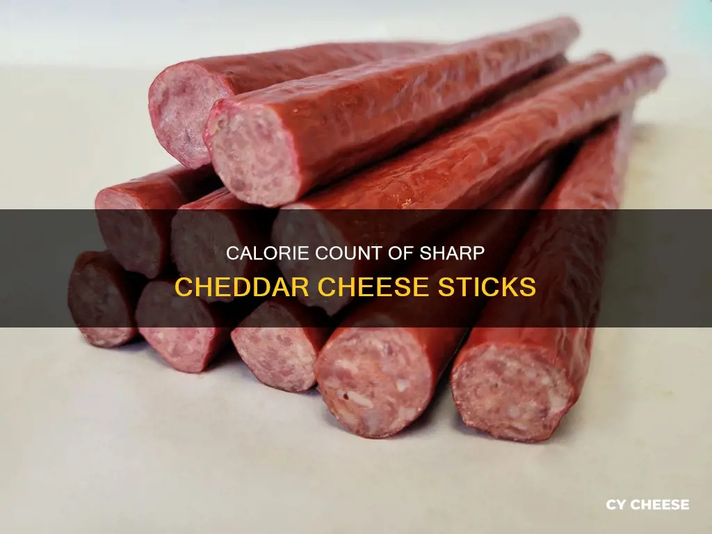 how many calories in a sharp cheddar cheese stick