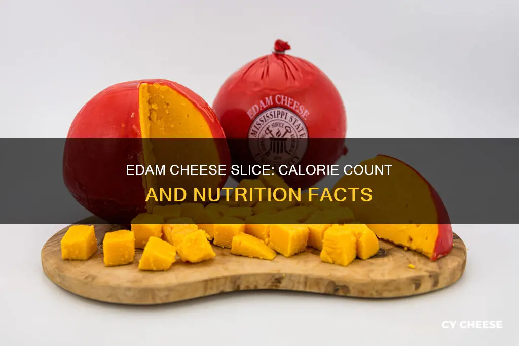 how many calories in a slice of edam cheese