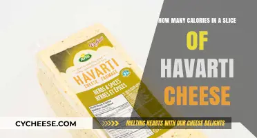 Havarti Cheese: Calories in a Slice