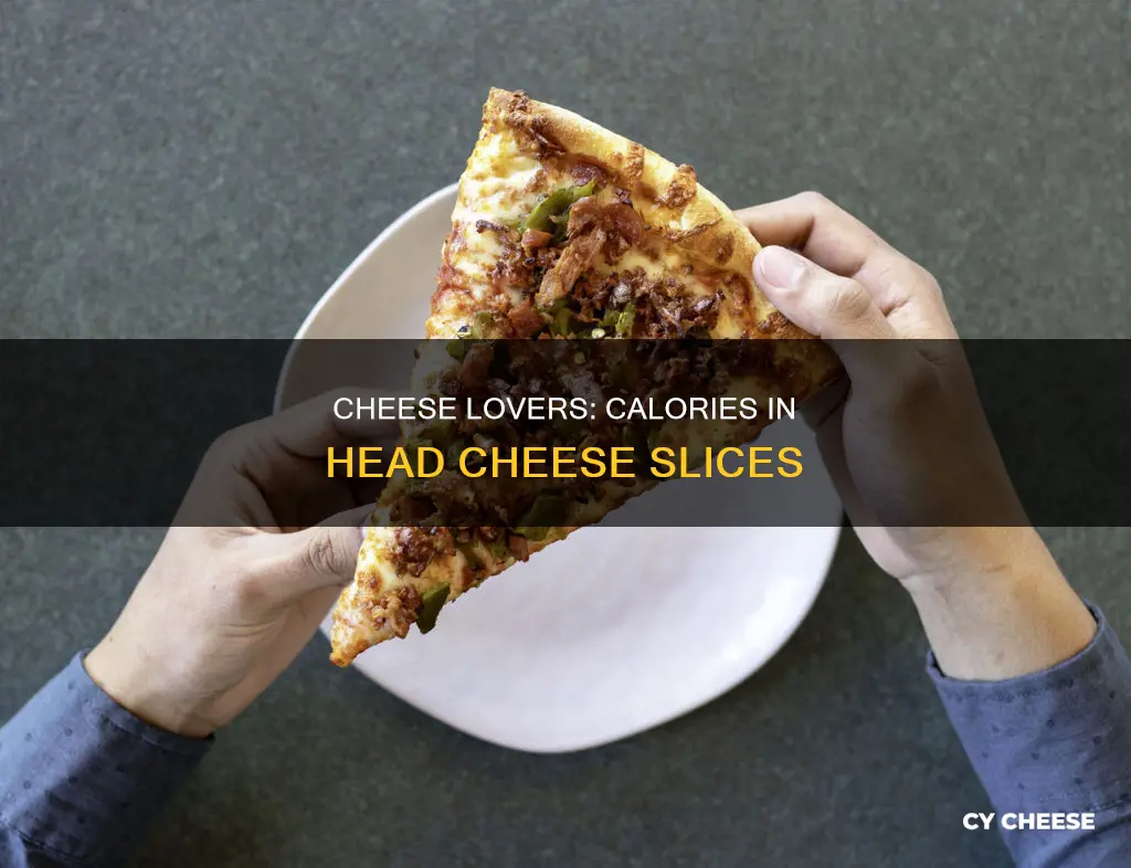 how many calories in a slice of head cheese