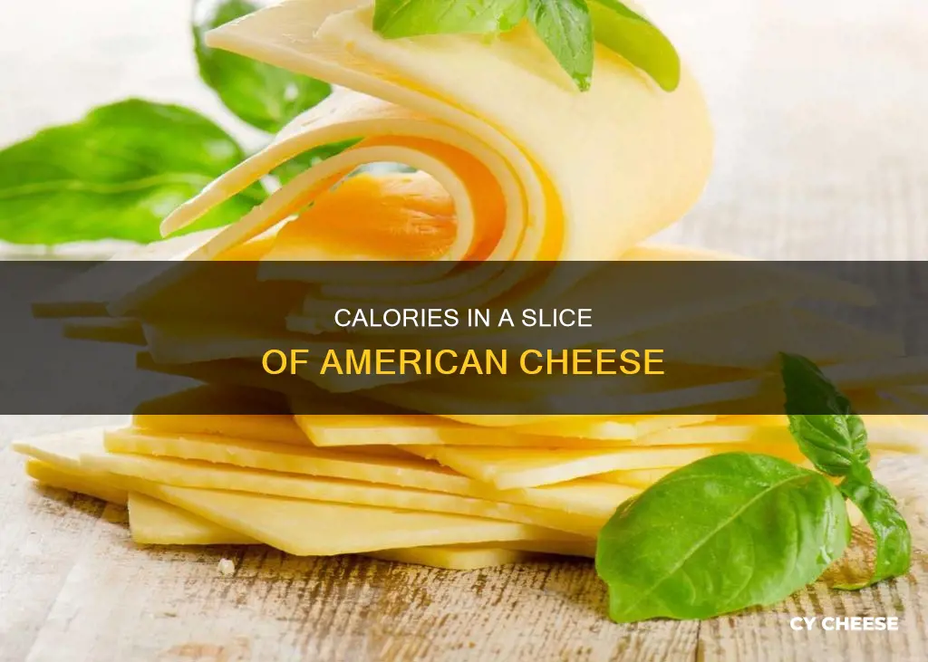 how many calories in a slice of lol american cheese