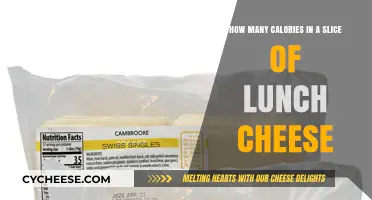 Cheese Lovers: Calories in a Slice of Lunch Cheese