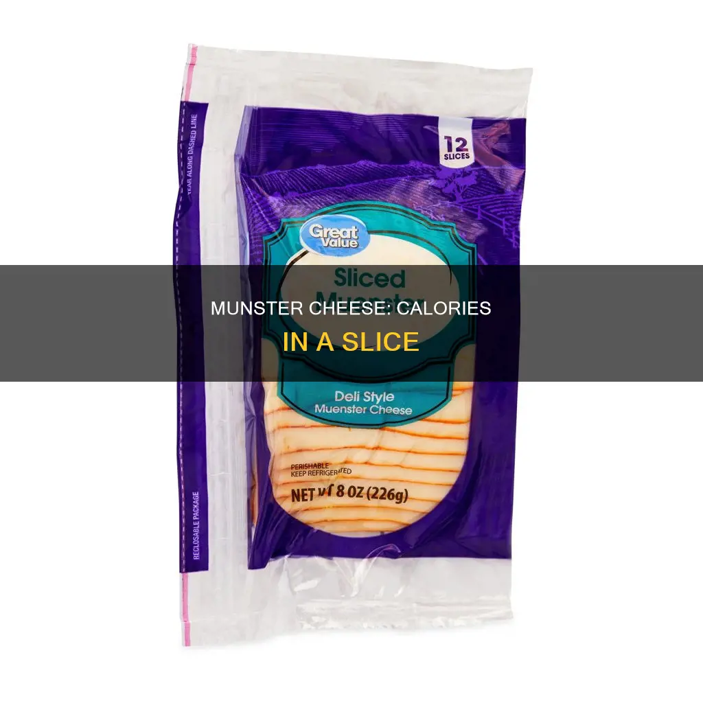 how many calories in a slice of munster cheese
