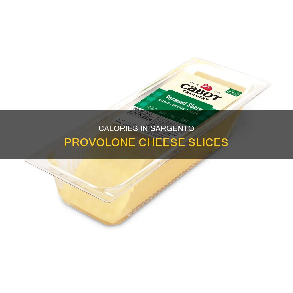 how many calories in a slice of sargento provolone cheese
