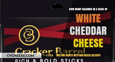Cheese Lovers: Calories in White Cheddar Slices