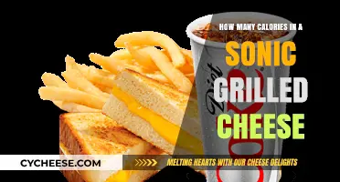 Sonic Grilled Cheese: Calorie Count and Nutrition Facts
