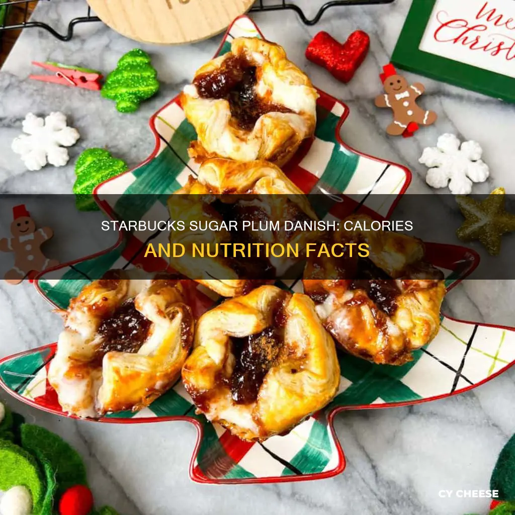 how many calories in a starbucks sugar plum cheese danish
