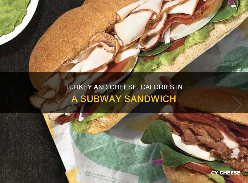 how many calories in a subway turkey sandwich with cheese