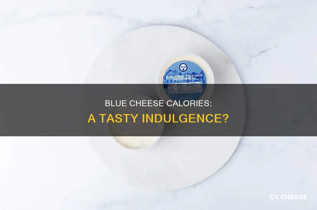 how many calories in a tablespoon of blue cheese