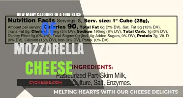 Calorie Count of Mozzarella: Thin Slice Edition