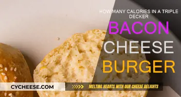 Unveiling the Calorie Bomb: Triple Decker Bacon Cheeseburger