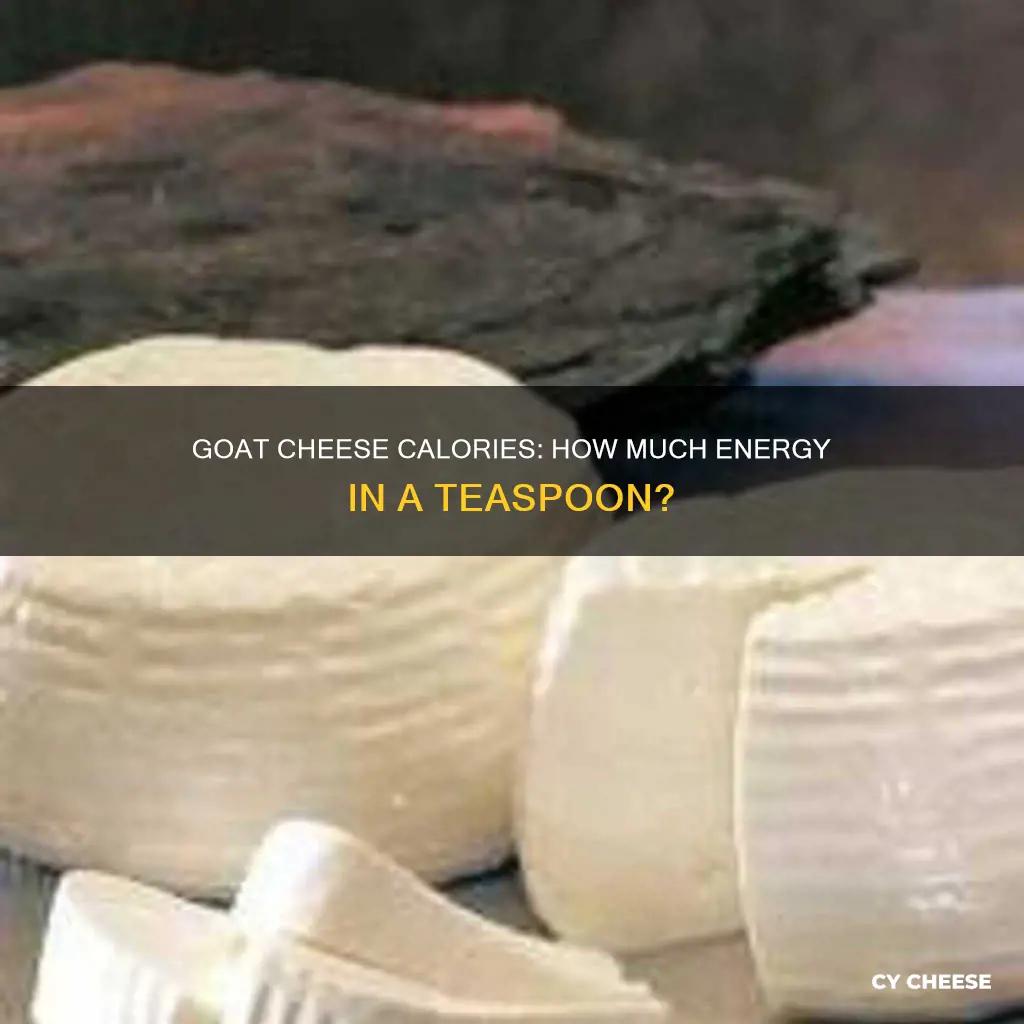 how many calories in a tsp of soft goats cheese