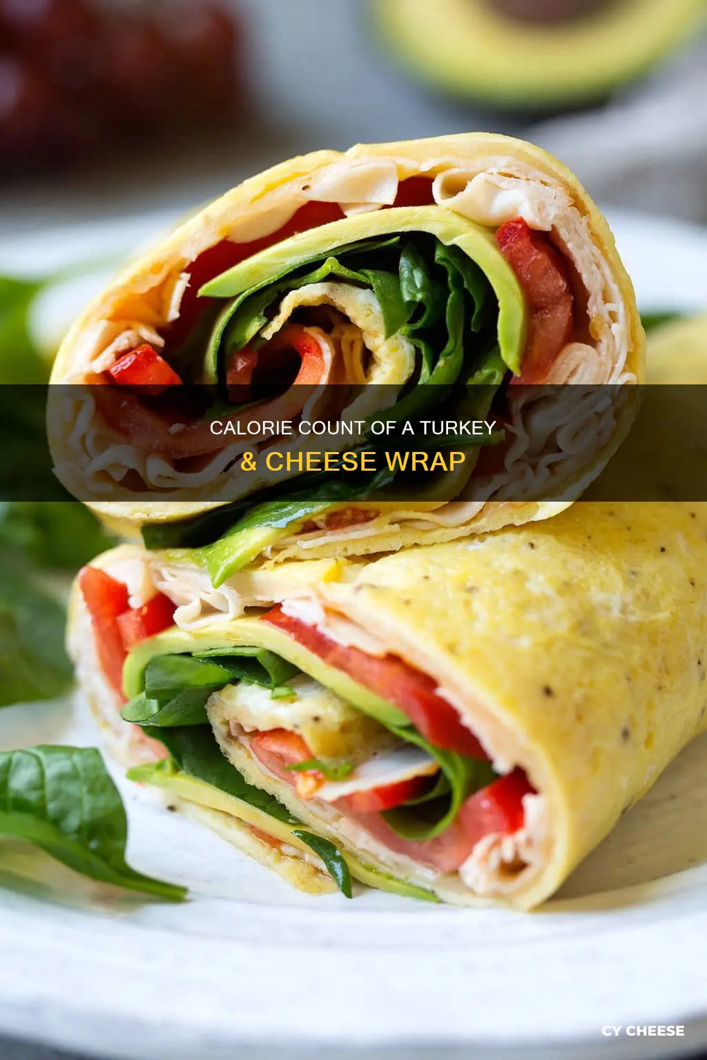 how many calories in a turkey & cheese wrap