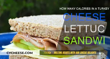 Calorie Count of Turkey, Cheese, Lettuce Sandwich