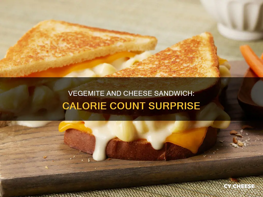 how many calories in a vegemite and cheese sandwich