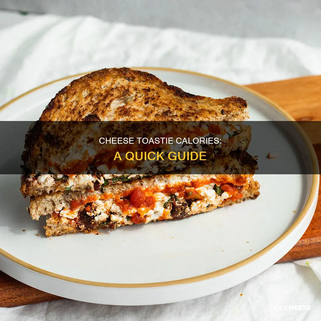 how many calories in a white cheese toastie