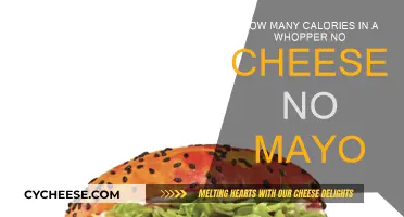 Whopper Calories: No Cheese, No Mayo, No Problem!