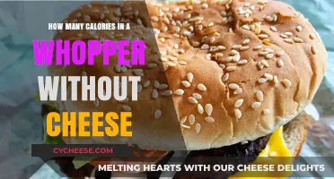 Whopper Without Cheese: Calories and Nutrition Facts