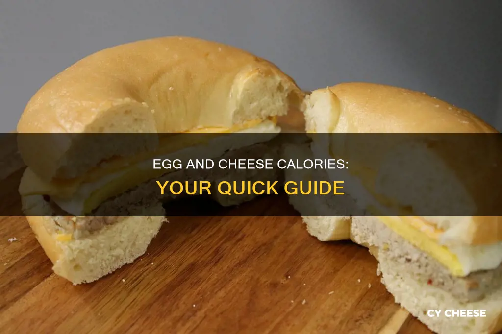 how many calories in an egg and cheese