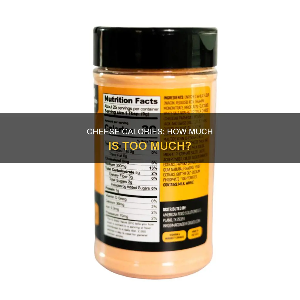 how many calories in an ounce of american cheese