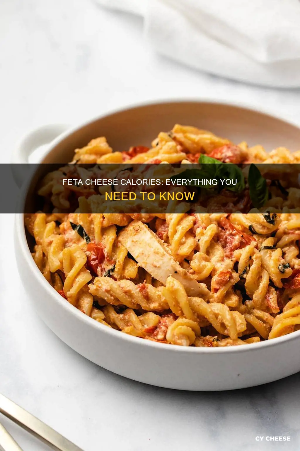 how many calories in an ounce of feta cheese