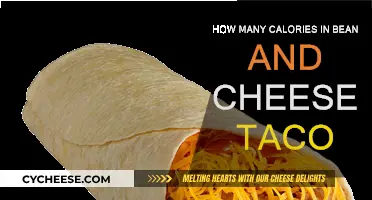Tasty Bean & Cheese Taco: How Many Calories?