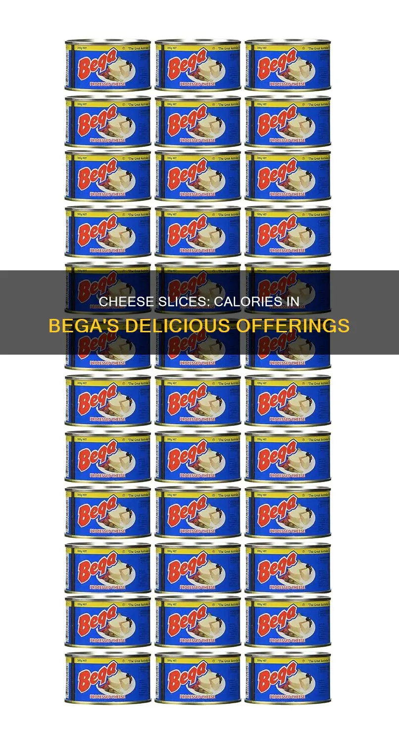 how many calories in bega cheese slices