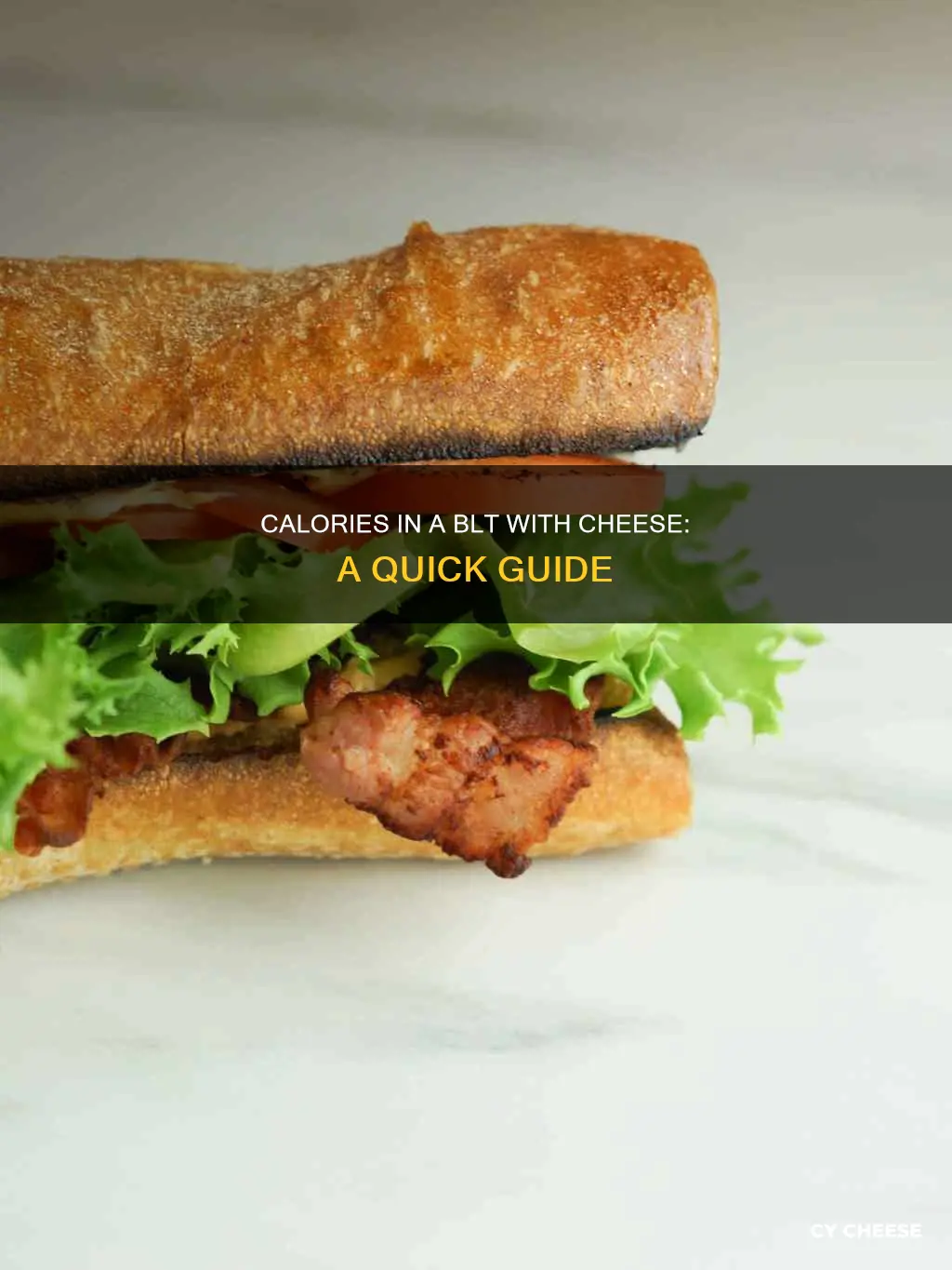 how many calories in blt with cheese