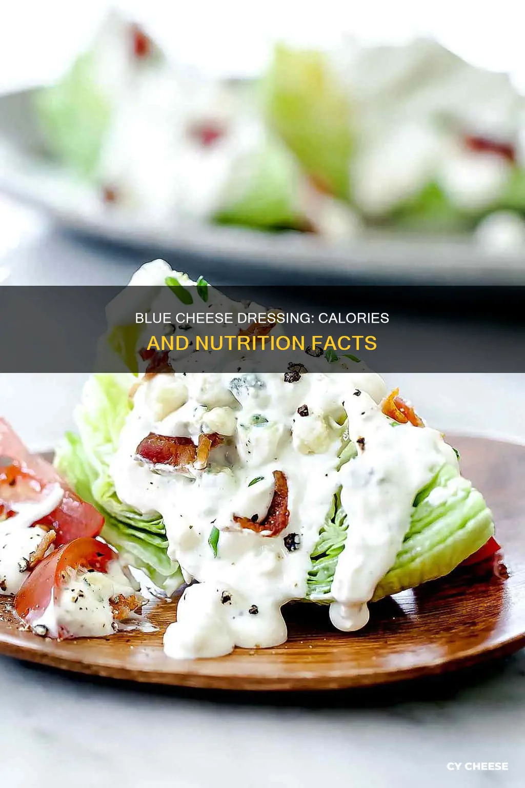 how many calories in blue cheese dressing