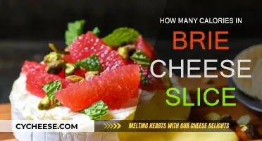 Brie Cheese Slice: Calorie Count and Nutrition Facts