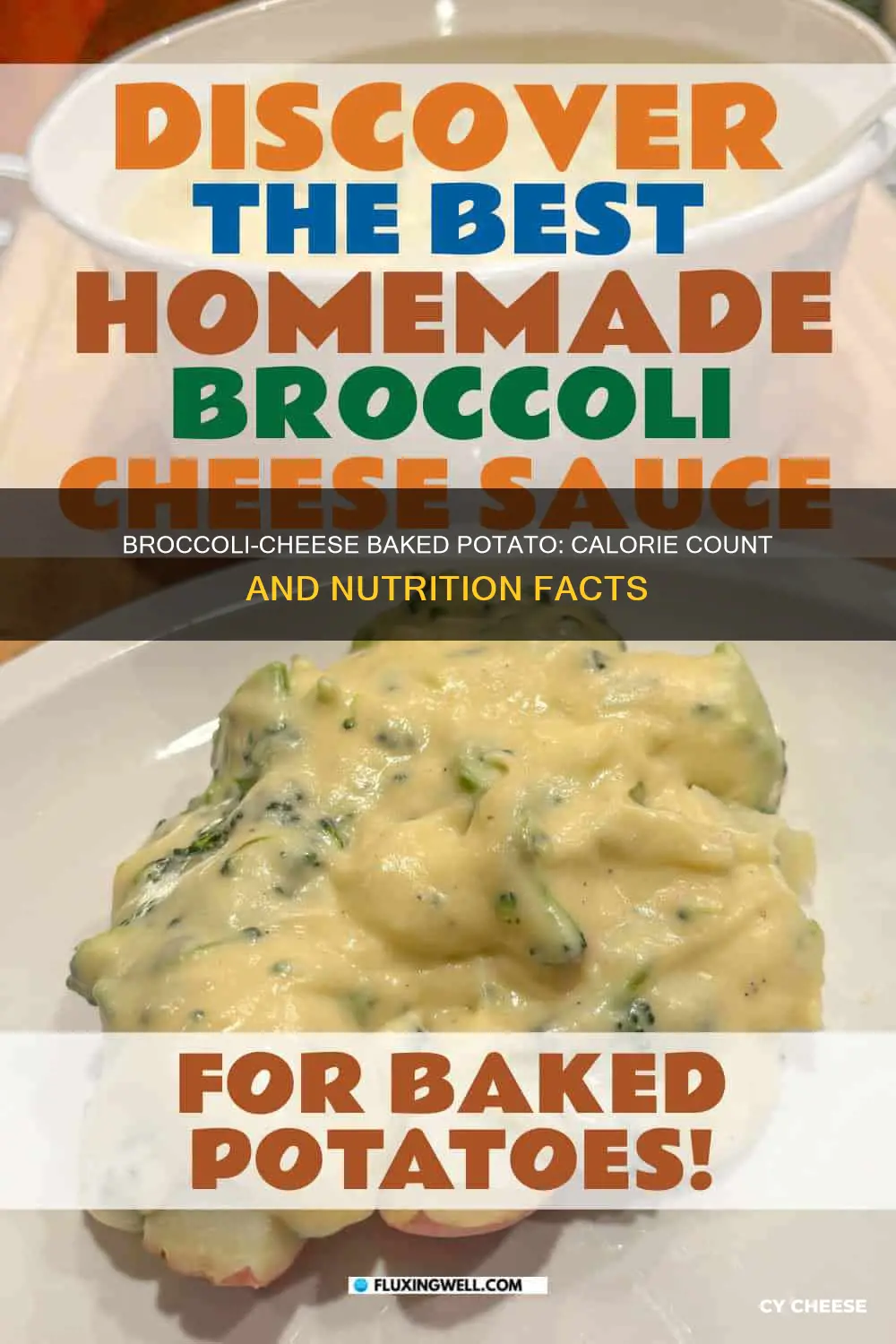 how many calories in broccoli and cheese baked potato
