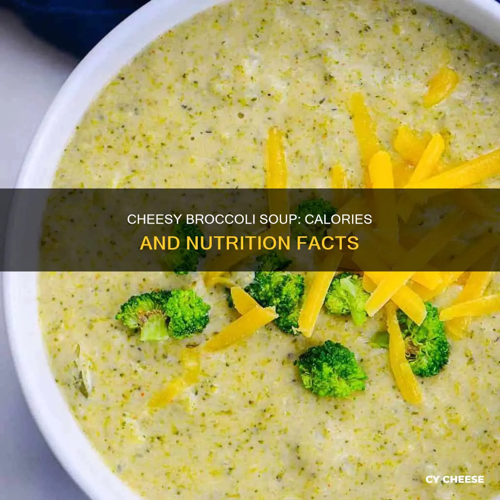 how many calories in broccoli and cheese soup