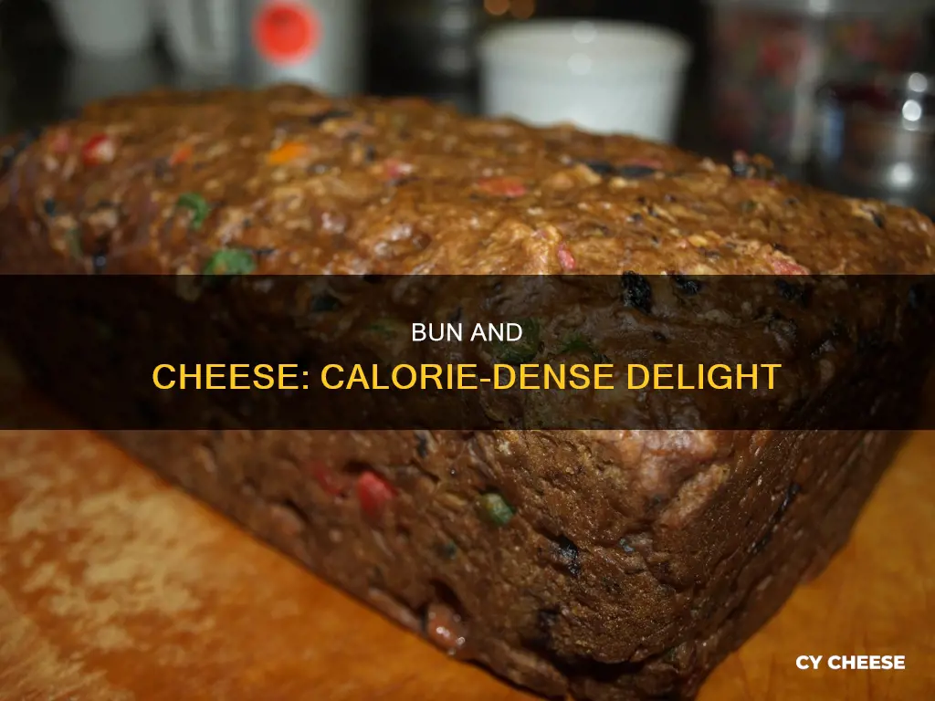 how many calories in bun and cheese