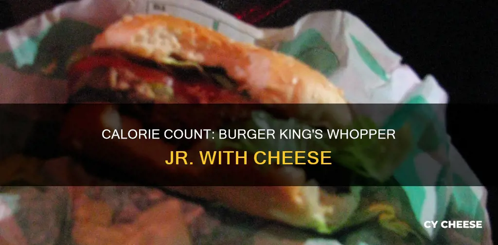 how many calories in burger king whopper jr with cheese