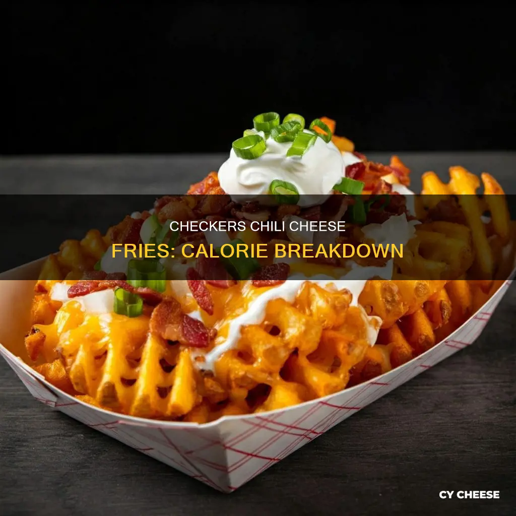 how many calories in checkers chili cheese fries
