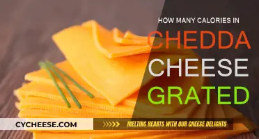 Cheddar Cheese Calories: Grated Facts