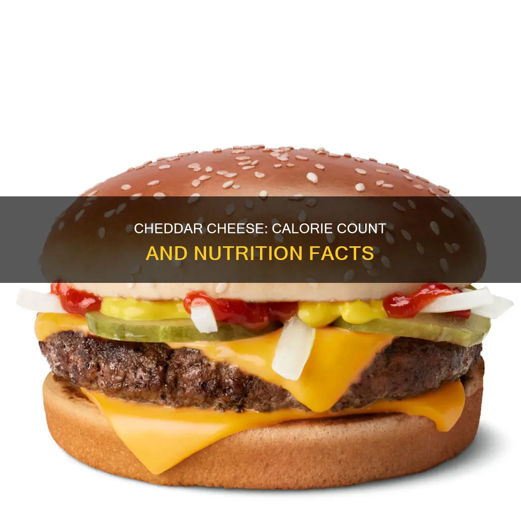 how many calories in cheddar