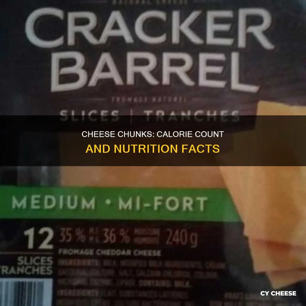 how many calories in cheese chunks