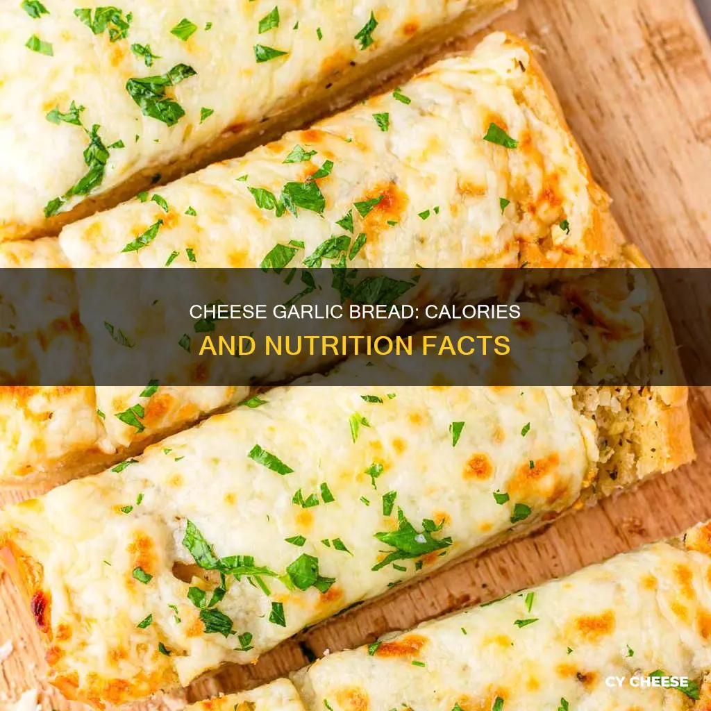 how many calories in cheese garlic bread
