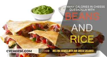 Cheese Quesadilla Calories: Beans and Rice Edition
