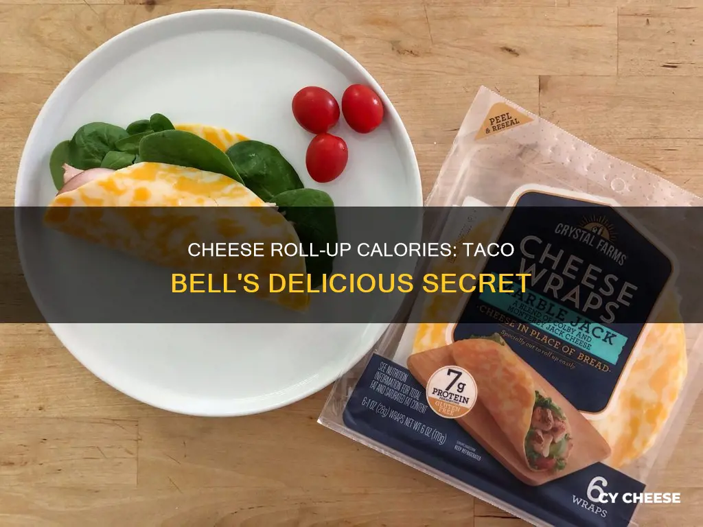 how many calories in cheese roll up from taco bell