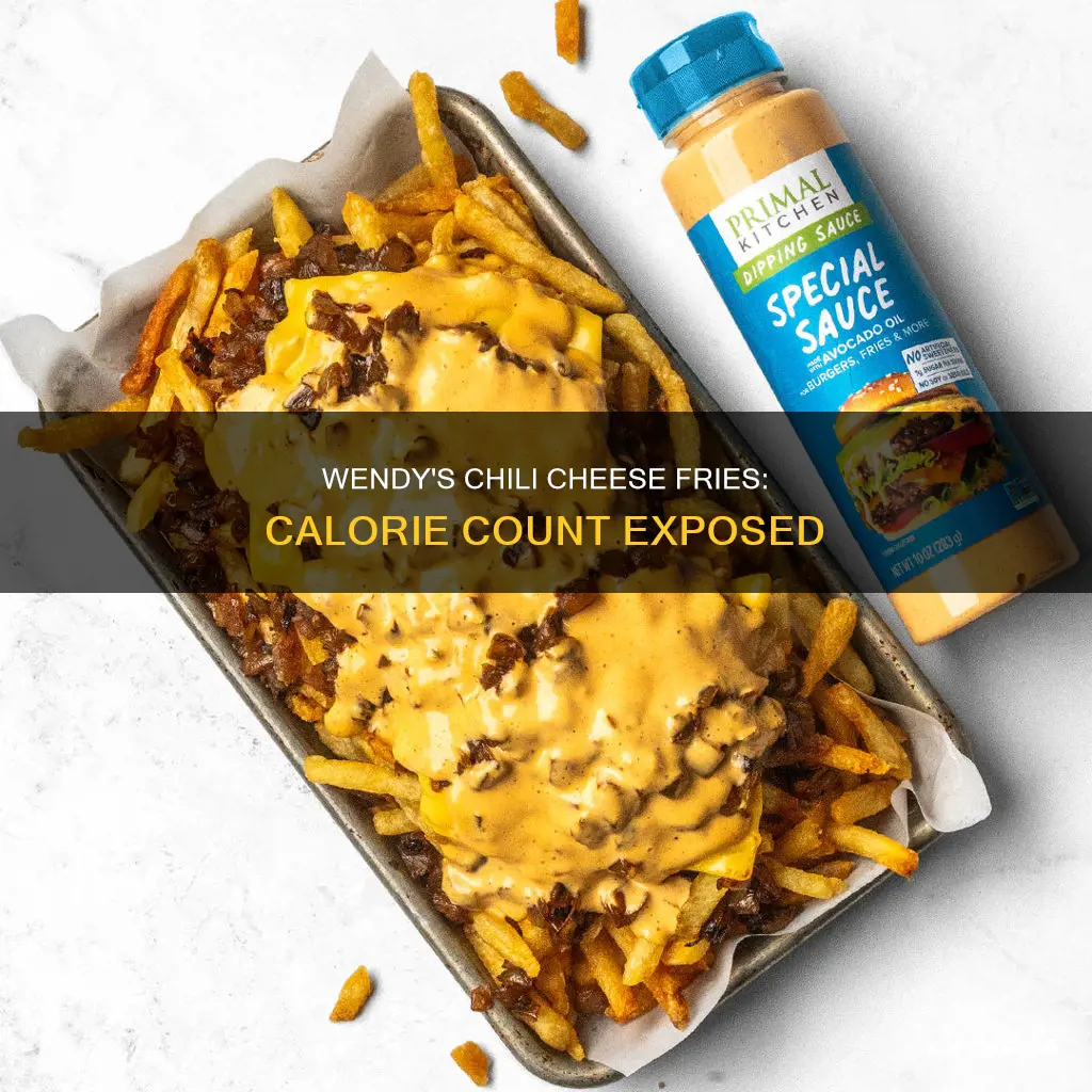 how many calories in chili cheese fries from wendy